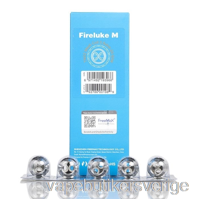 Vape Sverige Freemax Fireluke M/tx Mesh Ersättningsspolar 0,5ohm Tnx2 Mesh Coils